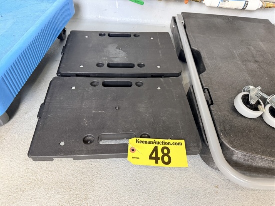 BID PRICE X 2 - (2) HEAVY DUTY LOCKING FURNITURE DOLLIES