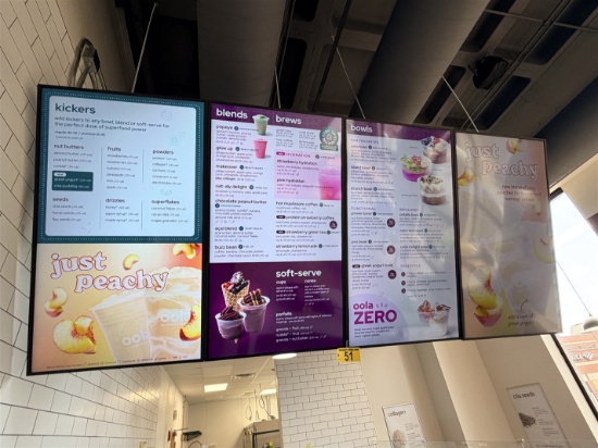 BID PRICE X 4 - (4) SAMSUNG 55" COMMERCIAL DISPLAYS