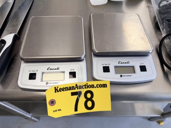 BID PRICE X 2 - (2) ESCALI 13.2LB. DIGITAL PORTION SCALES