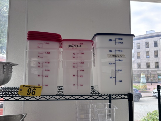 BID PRICE X 7 - (7) ASSORTED INGREDIENT BINS