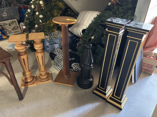 BID PRICE X 6 - (6) DECORATIVE PEDESTALS