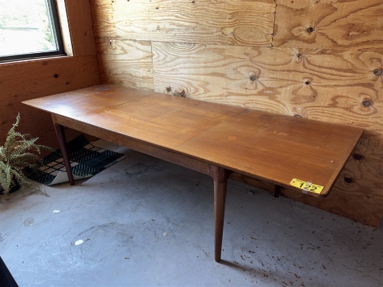 HIDE A LEAF TABLE, 39" X 106" X 29"H EXTENDED
