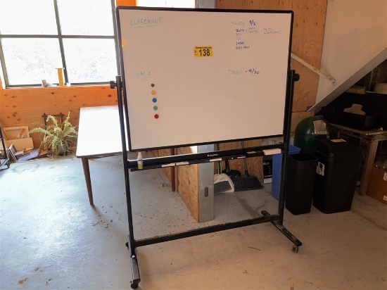 4' X 3' DRY-ERASE BOARD ON PORTABLE STAND