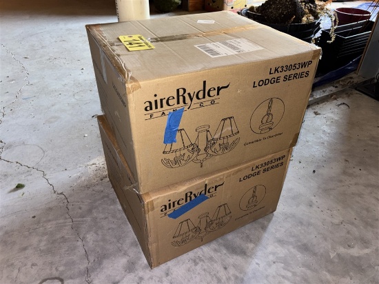 BID PRICE X 2 - (2) AIRERYDER LODGE SERIES LK33053WP ANTLER LIGHTS
