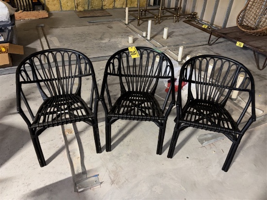 BID PRICE X 3 - (3) WOOD SIDE CHAIRS