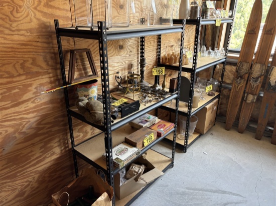 BID PRICE X 2 - (2) HEAVY DUTY 4-SHELF STORAGE RACKS