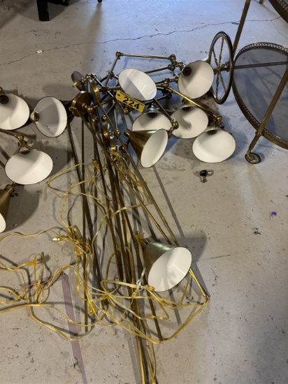 BID PRICE X 7 - (7) BRASS WALL LIGHTS