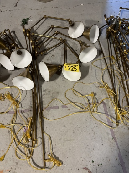 BID PRICE X 5 - (5) BRASS WALL LIGHTS