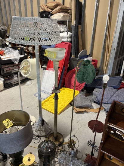 BID PRICE X 5 - (5) ASSORTED FLOOR LAMPS