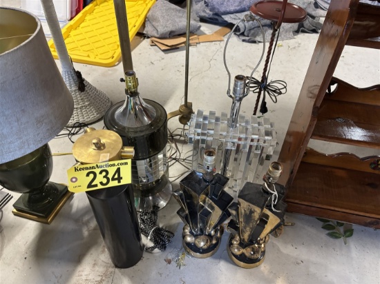 BID PRICE X 5 - (5) ASSORTED TABLE LAMPS