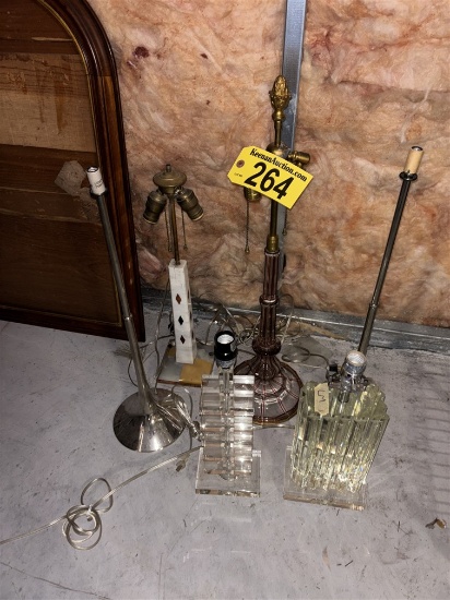 BID PRICE X 6 - (6) ASSORTED TABLE LAMPS