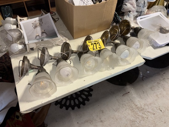 BID PRICE X 7 - (7) ANTIQUE WALL LIGHTS