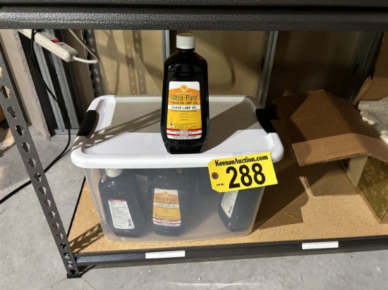 LOT: (9) 32oz. BOTTLES OF LAMPLIGHT ULTRA-PURE PARAFFIN LAMP OIL, CLEAR LAMP OIL