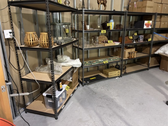 BID PRICE X 4 - (4) HEAVY DUTY STORAGE RACKS, 4' X 24" X 6'H