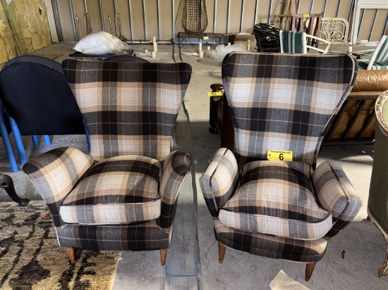 BID PRICE X 2 - (2) WINGBACK SIDE CHAIRS
