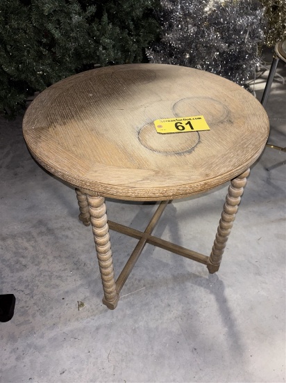 Spindle Leg Side Table, 26" X 26"