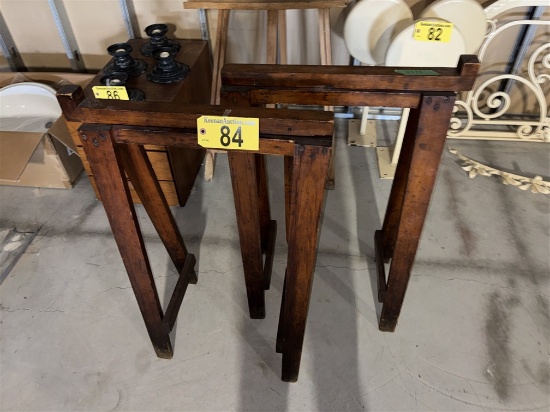 BID PRICE X 2 - (2) WOODEN DRAFT SAW HORSES