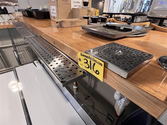 BID PRICE X 2 - (2) MICRO MATIC S/S GLASS RINSERS W/ 2-DRAIN BOARD DRYING RACKS