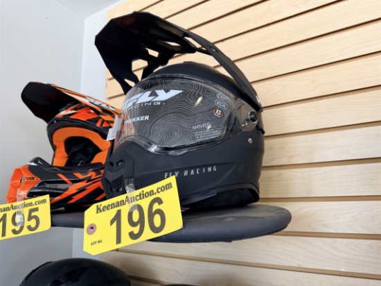 FLY RACING TREKKER HELMET, FLAT BLACK, SIZE XS
