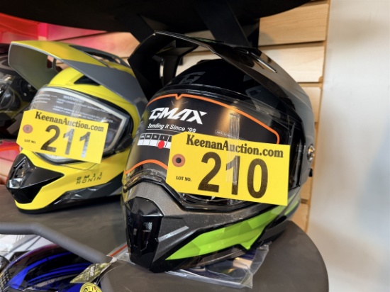 GMAX MD-74 HELMET, GREEN, SIZE LG