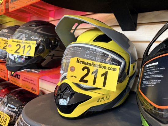Gmax Gm-11s Ronin Helmet, Yellow, Size 2xl