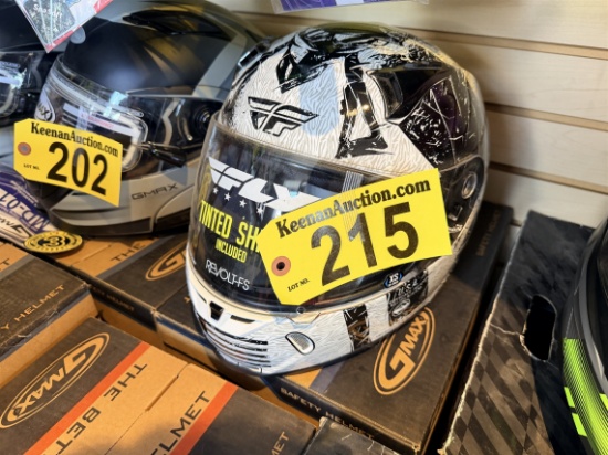 Fly Revolt-Fs Helmet, Black/White, Size Xs