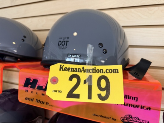HIGHWAY 21 MODEL .357 SOLID HALF HELMET, GRAY, SIZE 2XL