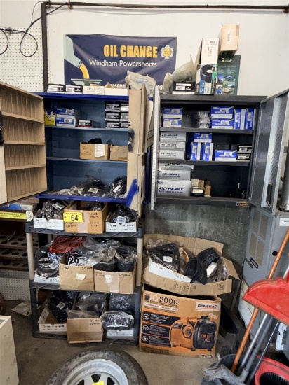 Lot: Plastic Storage Racks & Assorted Motorcycle Inner Tubes