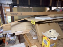 LOT OF LUMBER ON MEZZANINE
