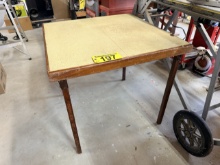 VINTAGE LEG-O-MATIC FOLDING TABLE