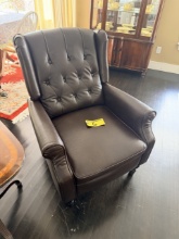 VINYL UPHOLSTERED RECLINER