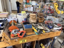 CONTENTS ON BENCH: