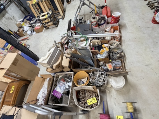 LOT: HARDWARE, CHAIN, AUTOMOTIVE, ELECTRICAL ON FLOOR