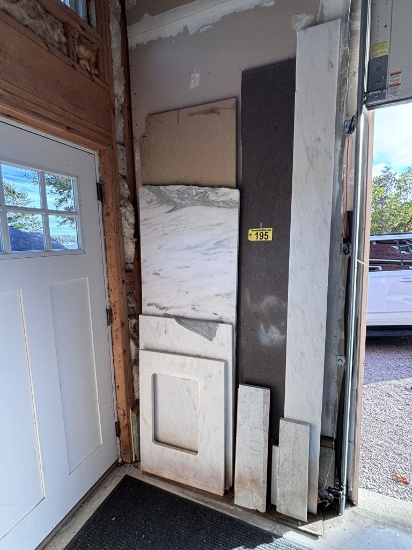 LOT OF 4-ASSORTED GRANITE SLABS & MISC. SCRAP PIECES
