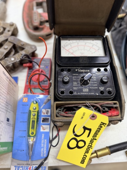 LOT: SIMPSON 260 SERIES7P VOLT, OHM, MILLIAMMETER