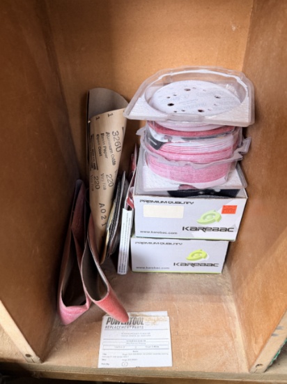 LOT: ASSORTED SANDING PADS, ORBITAL & BELT