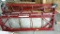 LOT OF WEB-TEX RED METAL SCAFFOLDING - 10 PIECES