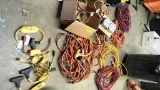 LOT OF MISCELLANEOUS ELECTRICAL CORDS AND PORTABLE GFCIs AND MORE