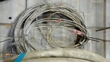 LOT OF (9) BRAIDED STEEL CABLES