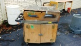 RUBBERMAID ROLLING CART - MODIFIED TO TOOLCHEST
