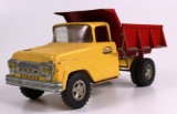 VINTAGE TONKA DUMP TRUCK - YELLOW CAB & RED BED
