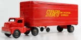 VINTAGE STRUCTO TRANS CONTINENTAL EXPRESS TRUCK & TRAILER