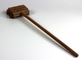 VINTAGE SCHEEFER'S MIDGET FLOOR SWEEPER - WOODEN