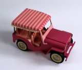 TONKA #350 PINK JEEP WITH SURREY CANOPY