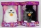 2 NEW, IN THE BOXES: FURBY ELECTRONIC MODEL 70-800 - 1 WHITE AND 1 BLACK