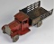 VINTAGE METALCRAFT PRESSED STEEL WHITE KING EXPRESS DELIVERY TRUCK