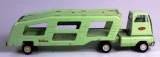 VINTAGE TONKA LIGHT GREEN PRESSED STEEL CAR HAULER