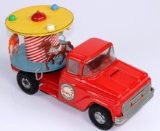 VINTAGE BUDDY L MERRY-GO-ROUND PRESSED STEEL TRUCK