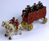 VINTAGE KENTON OVERLAND CIRCUS CAST IRON BAND WAGON