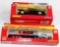 2 NEW, IN THE BOXES: MAJORETTE LEGENDS 57 CHEVY & SUPER MOVERS TEXACO TANKER